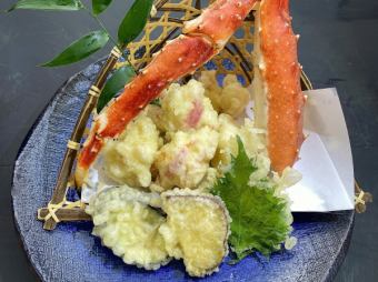 King crab tempura