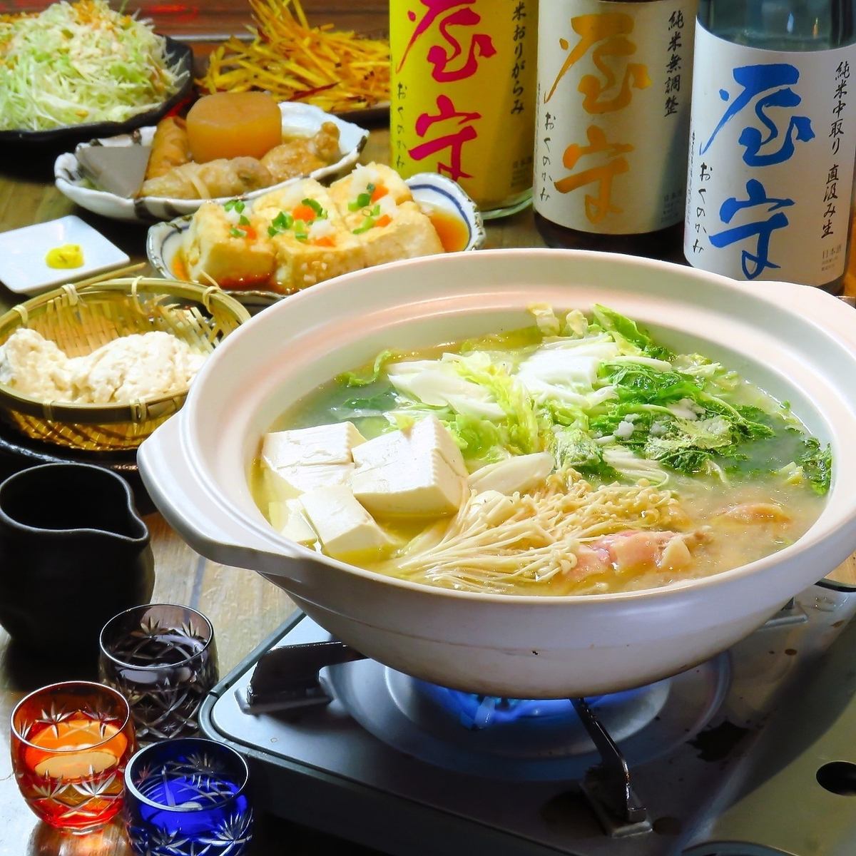 博多鍋を中心としたボリューミーな飲み放題コースがおすすめ☆