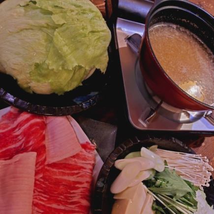 歓送迎会におすすめ!【2時間飲み放題付き】レタス丸ごと!「レタしゃぶ」コース