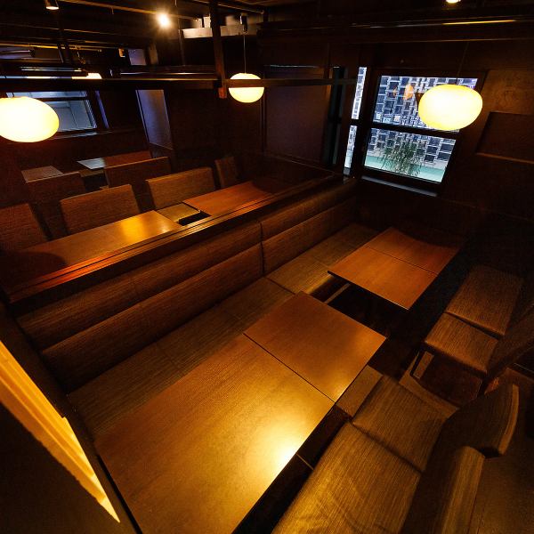 [Semi-private room for up to 60 people] Table seats that can be used extensively by everyone.~ Omiya Private Room ◇ For banquets, Omiya welcome party, Omiya charter, Omiya girls' association, Omiya birthday, Omiya anniversary, Omiya joint party, etc. ◎ Omiya complete private room meat dojo Omiya store