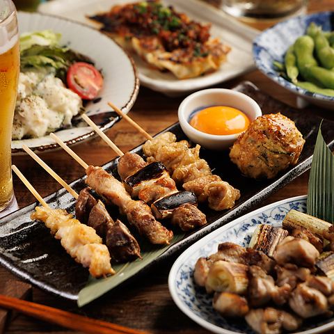 【宴会】自慢の焼き鳥に漁港直送海鮮をご堪能。