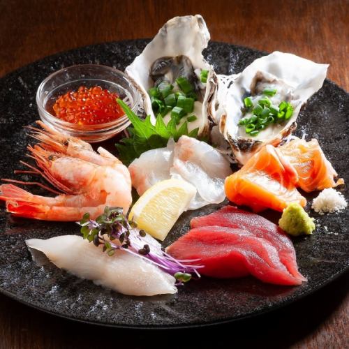 市場直送新鮮な魚介を提供