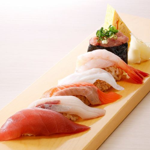 6 pieces of nigiri sushi