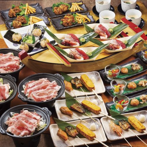 Recommended courses for drinking parties and various banquets are available from 3,850 yen ♪ You can change to a premium all-you-can-drink option!