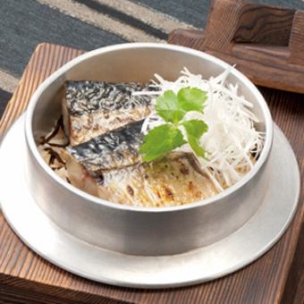 焼鯖釜めし