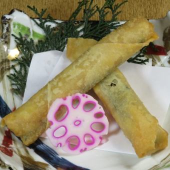 焼きもろこし春巻き