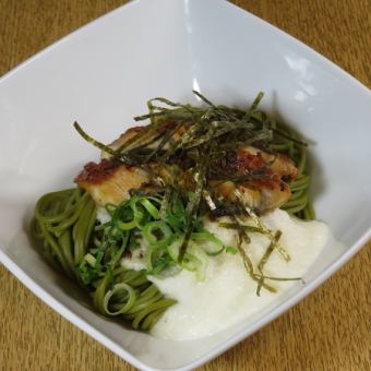 冷やし茶そば鰻とろろ掛け