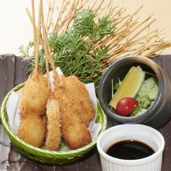 串カツ盛合せ(5本)