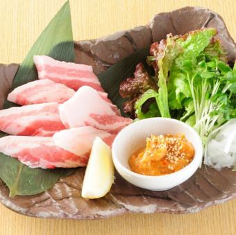 茶美豚バラ鉄板