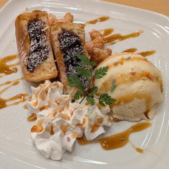 今川焼アイス添え各種