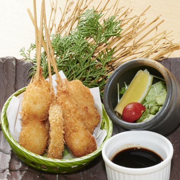 串カツ盛合せ(5本)