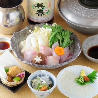 11/12/1月限定『至福のてっちりコース』7700円(税込)全てのフグの量がてっちりコースの1.5倍!!