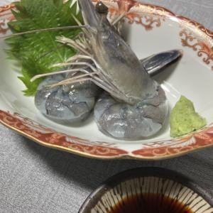 天使のエビお刺身　2尾