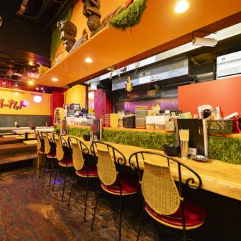 サク飲みにオススメなカウンター席！会社帰りにサクッと１杯いかがですか？梅田で食べ放題、飲み放題なら「青春アッパーカット」圧倒的楽しさと盛り上げでやみつきまちがいなしです。