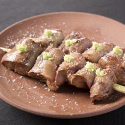 White liver (with wasabi salt)