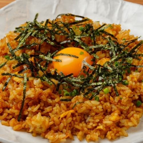 Black fried rice with tamari soy sauce