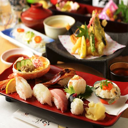 【New Year's party!】 Sushi exhaustion course of the four seasons <Including festival! Sake with 50 kinds of sake 120 minutes drinking> 9 items 6000 yen ⇒ 5000 yen