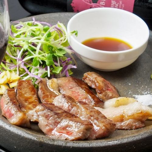 Japanese black beef steak (rump, sirloin, fillet)