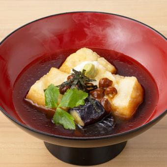 [Bar staple] Shoya's specialty!! Deep-fried tofu in dashi broth