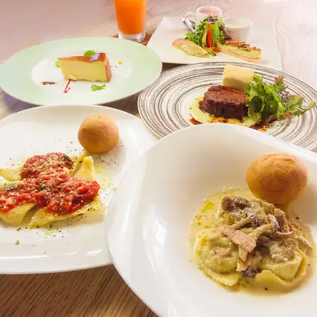 【ランチ】　ブルーノコース4600円(税込)　ドルチェ付きお祝いにぴったりなコース