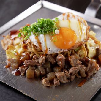 【90分生ビール込飲み放題付☆】とん平・お好み焼・焼そば・一品等《全8品》5000円(税込)コース