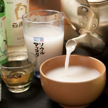 韓国のお酒をたくさん準備しております♪