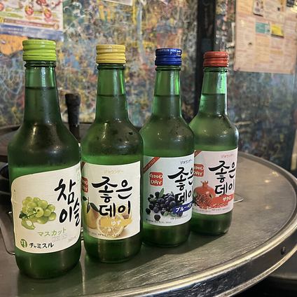 【ドリンクメニューも豊富】韓国の若者に大人気♪フレーバー韓国焼酎がおすすめです◎