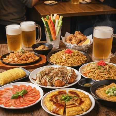 【90分飲み放題付き】みんなで9品コース＋2品＋デザート 4500円(税込)