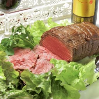 [Perfect for after-parties♪] Homemade roast beef is also available★3,980 yen with all-you-can-drink for 2 hours of 4 dishes
