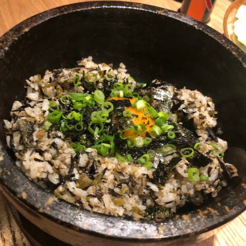 Stone-grilled Jako Takana Hijiki Rice