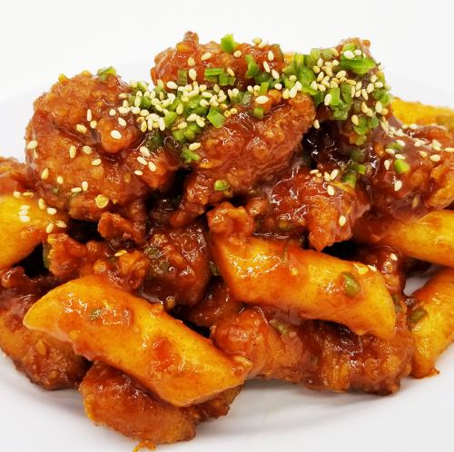 Spicy Tteok Chicken (medium)