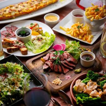  【90分飲放題付】全10品 ポテト食放題付6,000円コース
