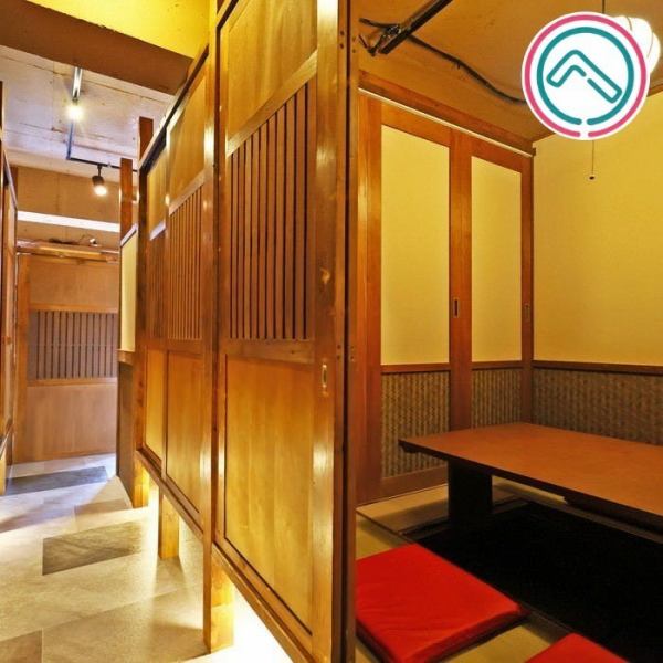 [Reserved horigotatsu seats] All horigotatsu seats can be connected and reserved for private use.Up to 50 people can be seated, and the spacious space is open.Perfect for various parties such as drinking parties with a large number of people, class reunions, and company events.