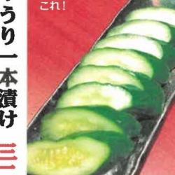 Cucumber pickled in a bottle