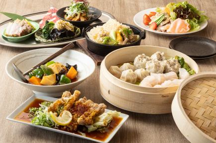 【中華料理套餐】含無限暢飲◎糖醋炸雞等6道菜品{3,980日圓（含稅）}