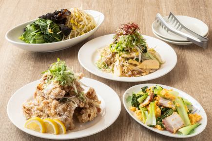 【おきがる中華コース】日・祝・平日限定◎中華焼きそばなど全4品《2980円(税込)》