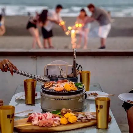 【アフター6割引：テーブルBBQ】リーズナブル！テーブルBBQ2H飲放付6600円→6000円(税込)