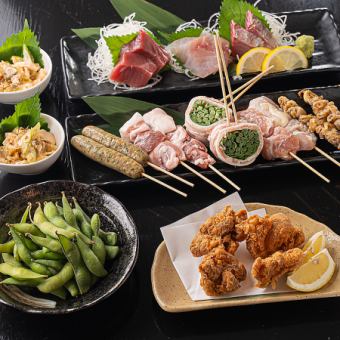 女子会や宴会にお勧め！お造り3種盛りや串5種盛りなどの3000円コース☆