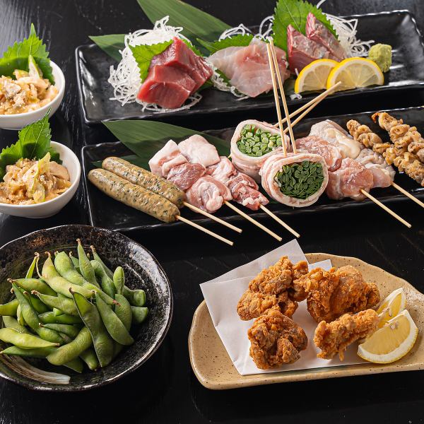 宴会や女子会にお勧め☆　90分飲み放題も1500円（税込）で付けられる！　2800円のコース（税込）