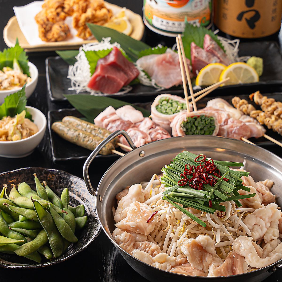 飲み放題込みで、４０００円のコースが楽しめる。