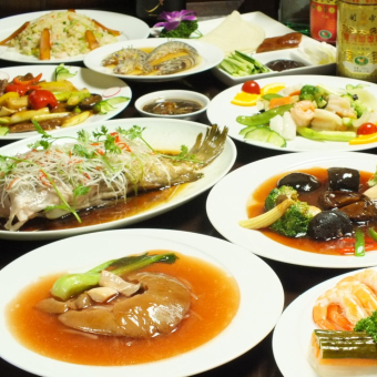 [Chinese banquet] 10 dishes including shark fin/chili shrimp/Peking duck/fried rice + 2 hours all-you-can-drink included 5,280 yen (tax included)