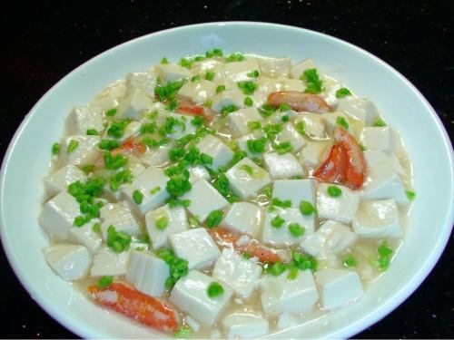 Tofu with crab meat