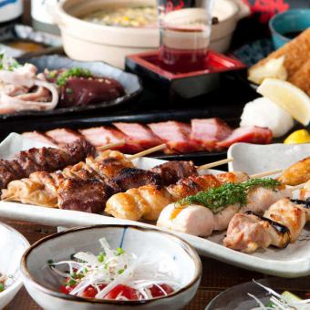 [Standard course with all-you-can-drink] 7 dishes including stews and grilled skewers♪ 2-hour all-you-can-drink course 3,850 yen