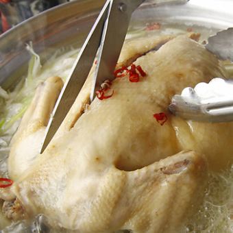 Guinea steamed chicken hot pot [one bird]
