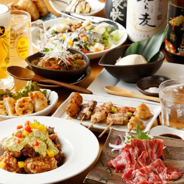 【2H飲み放題付】霧島焼鳥K'zきっちんの特別宴会コースは飲み放題付き3850円～