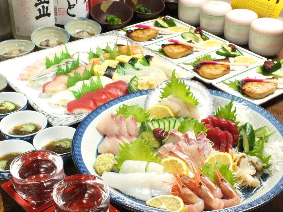 [宴会用] Omakase套餐4300日元！寿司40年！