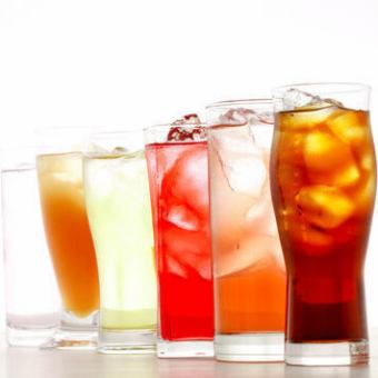 【平日の期間限定】ソフトドリンク☆120分単品飲み放題 円980(税込)