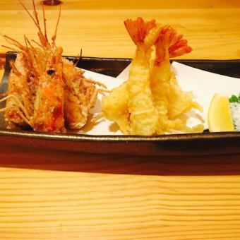 Red shrimp tempura