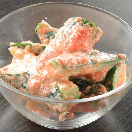 広島菜とゆず大根の漬物/えいひれ炙り/明太きゅうり