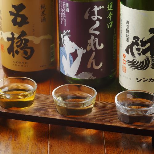 16種類の日本酒を飲み比べ